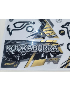 Adhesivo para Bate de Cricket KOOKABURA GHOST Negro 2