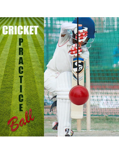 Pelota de Cricket Colgante Genérico HBALL - Cuero Rojo