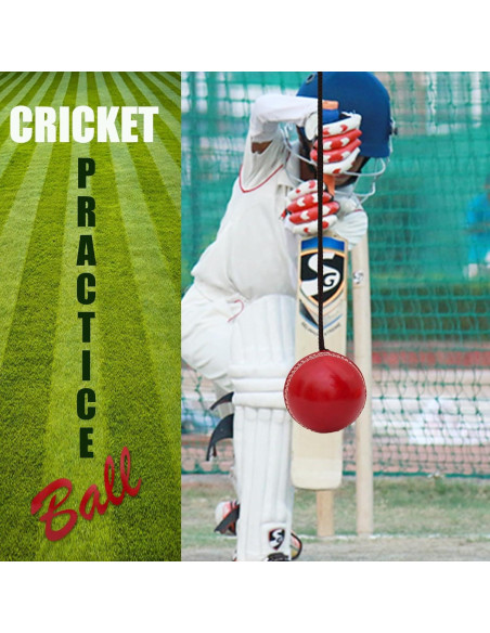 Pelota de Cricket Colgante Genérico HBALL - Cuero Rojo