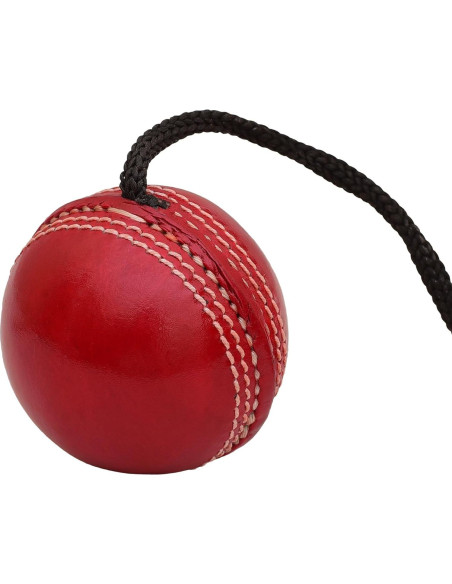 Pelota de Cricket Colgante Genérico HBALL - Cuero Rojo