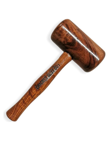 Mazo de Cricket Bratla Deluxe de Madera - 454g, Mango Corto