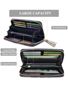 Cartera para Mujeres PU con Borlas y Correa - 19.5x10.8cm 2