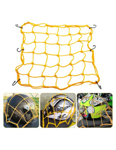 Red de Carga Elástica Amiss 38x38 cm con 6 Ganchos - Naranja