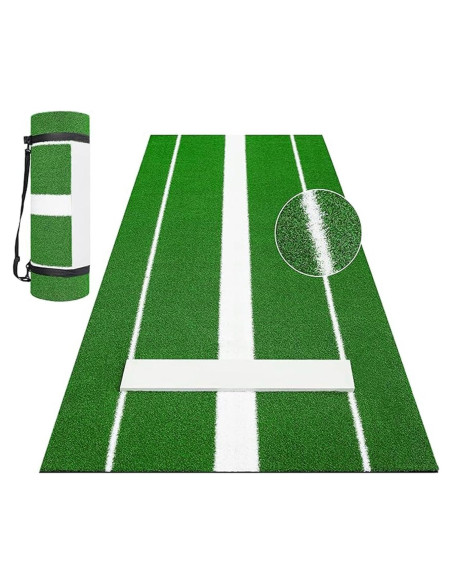 Alfombra de Lanzamiento de Softbol Awjaisca 91.5x305 cm Antideslizante