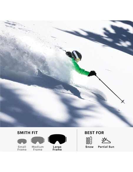 Gafas de Nieve Smith 4D MAG XL con Lente Espejo Rosa