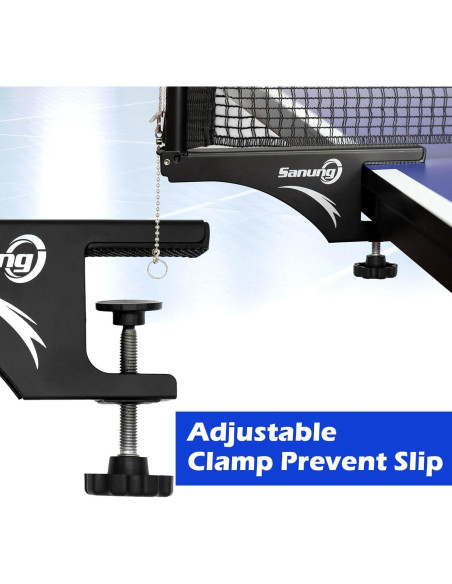 Conjunto de Red y Poste de Tenis de Mesa Sanung S207 - Plegable y Ajustable