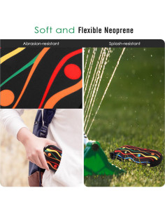 Funda de Gafas MoKo Neopreno Cremallera Rayas Zigzag 2