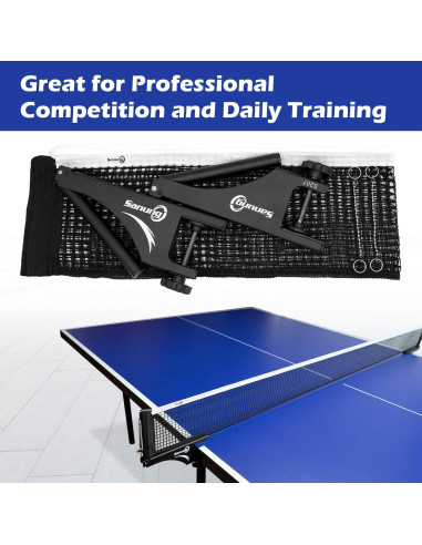 Conjunto de Red y Poste de Tenis de Mesa Sanung S207 - Plegable y Ajustable