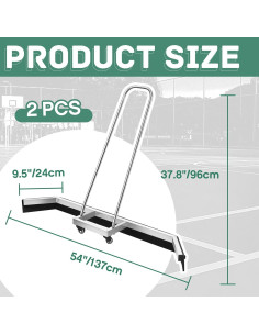 Squeegee Leyndo para Cancha de Tenis 137 cm Acero Inoxidable 2