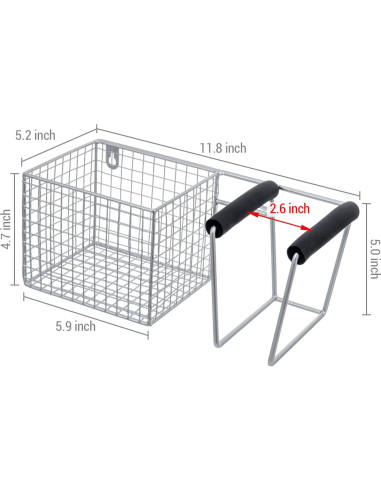 Organizador de Tenis de Mesa MyGift Metal 30.48x12.7cm