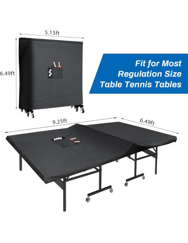Cubierta de Mesa de Ping Pong Coolrunner 420D Impermeable 2.74x1.52m