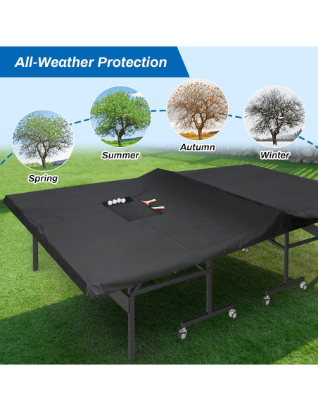 Cubierta de Mesa de Ping Pong Coolrunner 420D Impermeable 2.74x1.52m