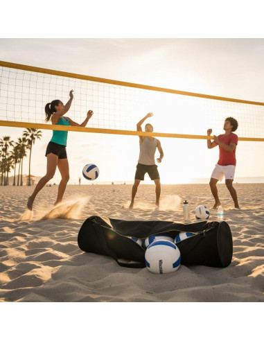 Bolsa de Transporte de Voleibol BSN Sports Negra 23x127 cm