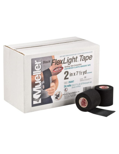 Cinta adhesiva elástica Mueller para spatting - Caja 24 rollos