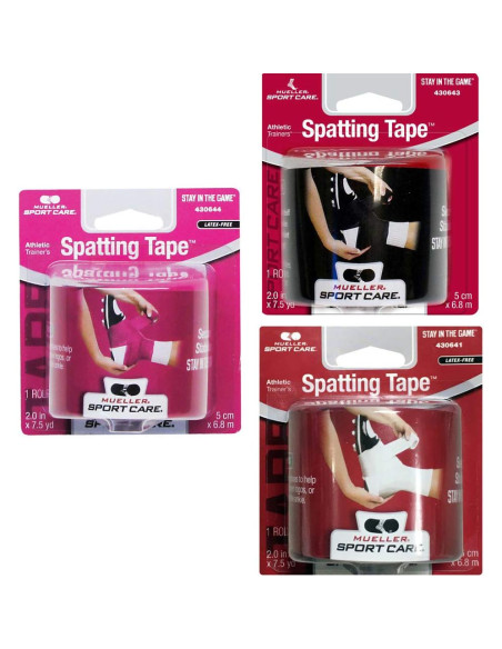 Cinta adhesiva elástica Mueller para spatting - Caja 24 rollos