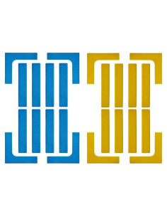 Conjunto de Marcadores de Campo Eco Walker TY639 - 16 Líneas y 8 Esquinas