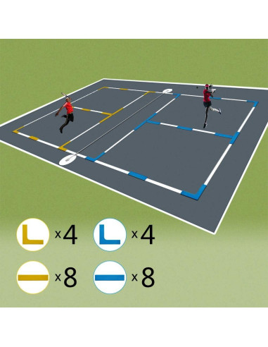 Conjunto de Marcadores de Campo Eco Walker TY639 - 16 Líneas y 8 Esquinas