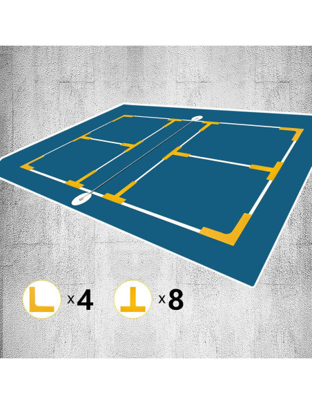 Conjunto de Marcadores de Entrenamiento Eco Walker TY641 - Amarillo
