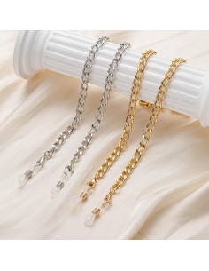 Cadena de Gafas Dorada y Plateada 75cm 2 Pcs 2