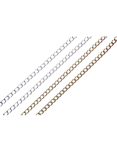 Cadena de Gafas Dorada y Plateada 75cm 2 Pcs