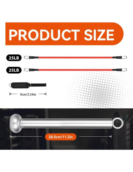 Bandas de Resistencia Hikeen 50 LBS para Entrenamiento de Béisbol