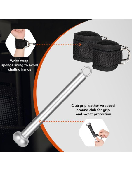 Bandas de Resistencia Hikeen 50 LBS para Entrenamiento de Béisbol