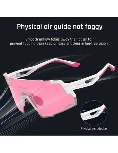 Gafas de Sol Deportivas TOREGE TR65 Polarizadas 3 Lentes