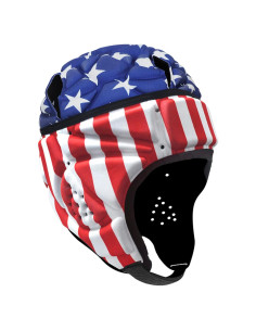 Casco de Rugby Ajustable Starsouce Gorro de Scrum Rojo 54-58 cm