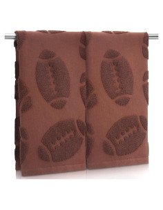 Conjunto de 2 Toallas de Mano de Fútbol DERTE Algodón 35.5x73.7cm