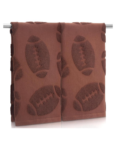 Conjunto de 2 Toallas de Mano de Fútbol DERTE Algodón 35.5x73.7cm