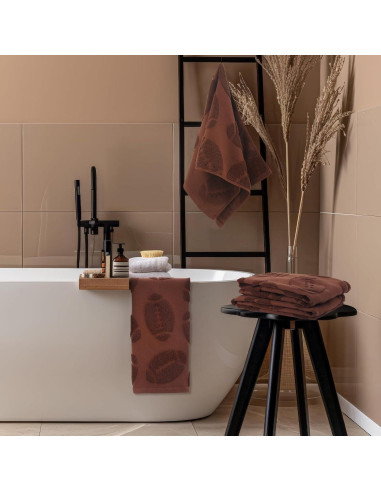 Conjunto de 2 Toallas de Mano de Fútbol DERTE Algodón 35.5x73.7cm