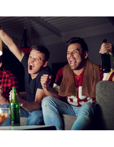 Conjunto de 2 Toallas de Mano de Fútbol DERTE Algodón 35.5x73.7cm