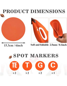 Marcadores de Fútbol Eco Walker para Entrenamiento Táctico 15cm 2