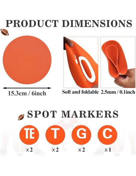 Marcadores de Fútbol Eco Walker para Entrenamiento Táctico 15cm