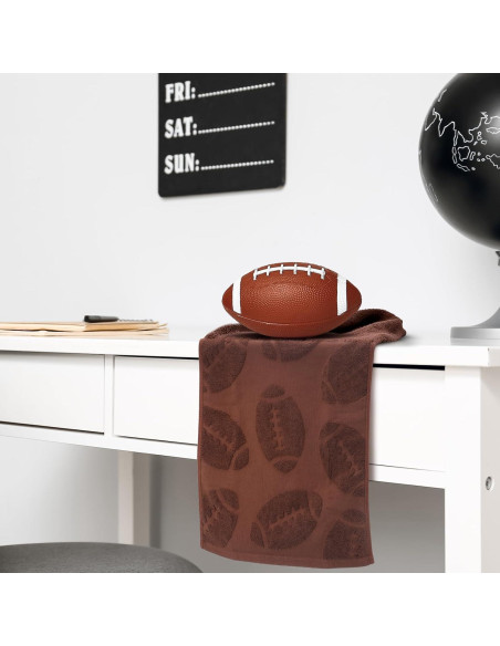 Conjunto de 2 Toallas de Mano de Fútbol DERTE Algodón 35.5x73.7cm