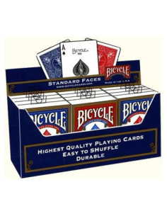 Baraja de Póker Bicycle Estándar 12 Unidades Rojo/Negro