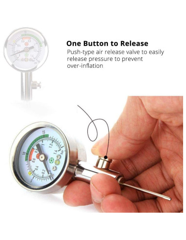 Manómetro de presión de aire Bigshadow para pelotas deportivas