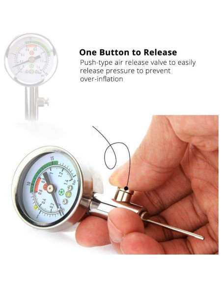 Manómetro de presión de aire Bigshadow para pelotas deportivas