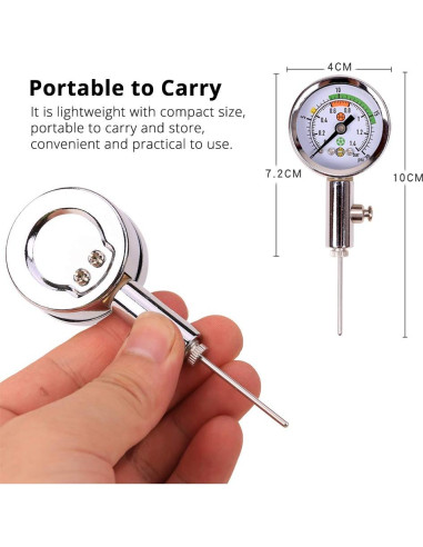 Manómetro de presión de aire Bigshadow para pelotas deportivas