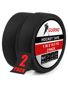 Cinta de Hockey Guirnd, 2 Rollos 2.5 cm x 15 m, Negra