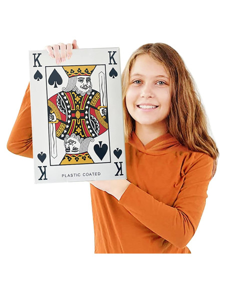 Baraja Jumbo de Cartas Yuanhe 52 Piezas 26.67x36.83 cm