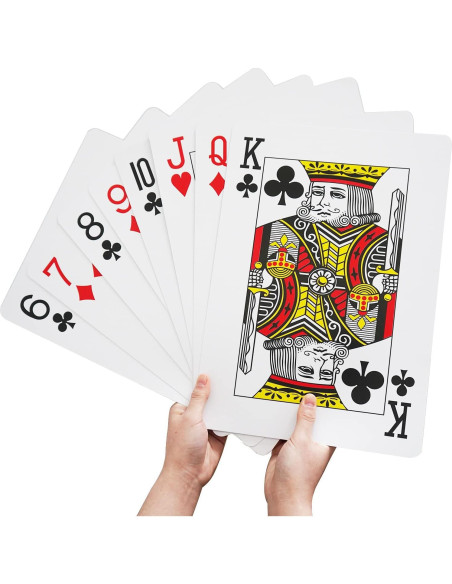 Baraja Jumbo de Cartas Yuanhe 52 Piezas 26.67x36.83 cm