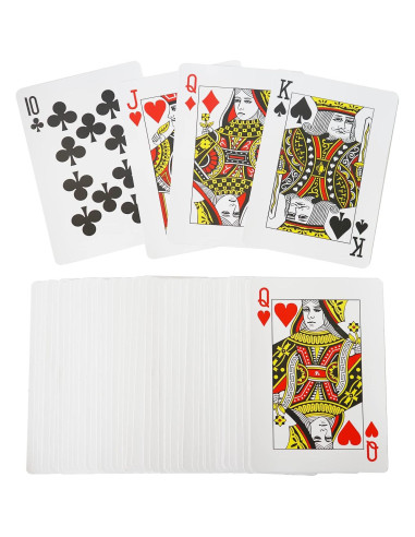 Baraja Jumbo de Cartas Yuanhe 52 Piezas 26.67x36.83 cm