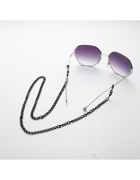 Cadena para Gafas Dorado-Negro 75 cm Eslabón Cubano Cadena para Gafas Dorado-Negro 75 cm Eslabón Cubano