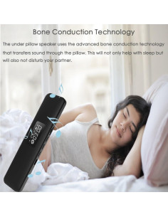 Altavoz Bajo Almohada Bluetooth XSLEPP - Mini Portátil Negro 2