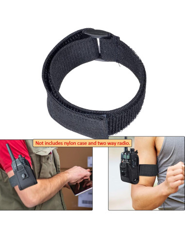 Correa Ajustable HYS de Nylon y Silicona para Teléfono - Negro