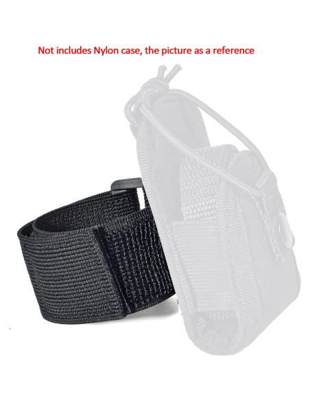 Correa Ajustable HYS de Nylon y Silicona para Teléfono - Negro