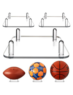 Soporte de exhibición cuadrado Happyseason para pelotas 3 unidades