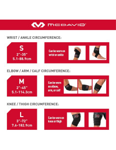 Faja de Compresión Elástica McDavid HyperWrap Negro - Unisex 2