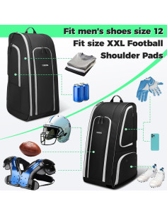 Mochila de Fútbol YOREPEK con Compartimento para Zapatos 2